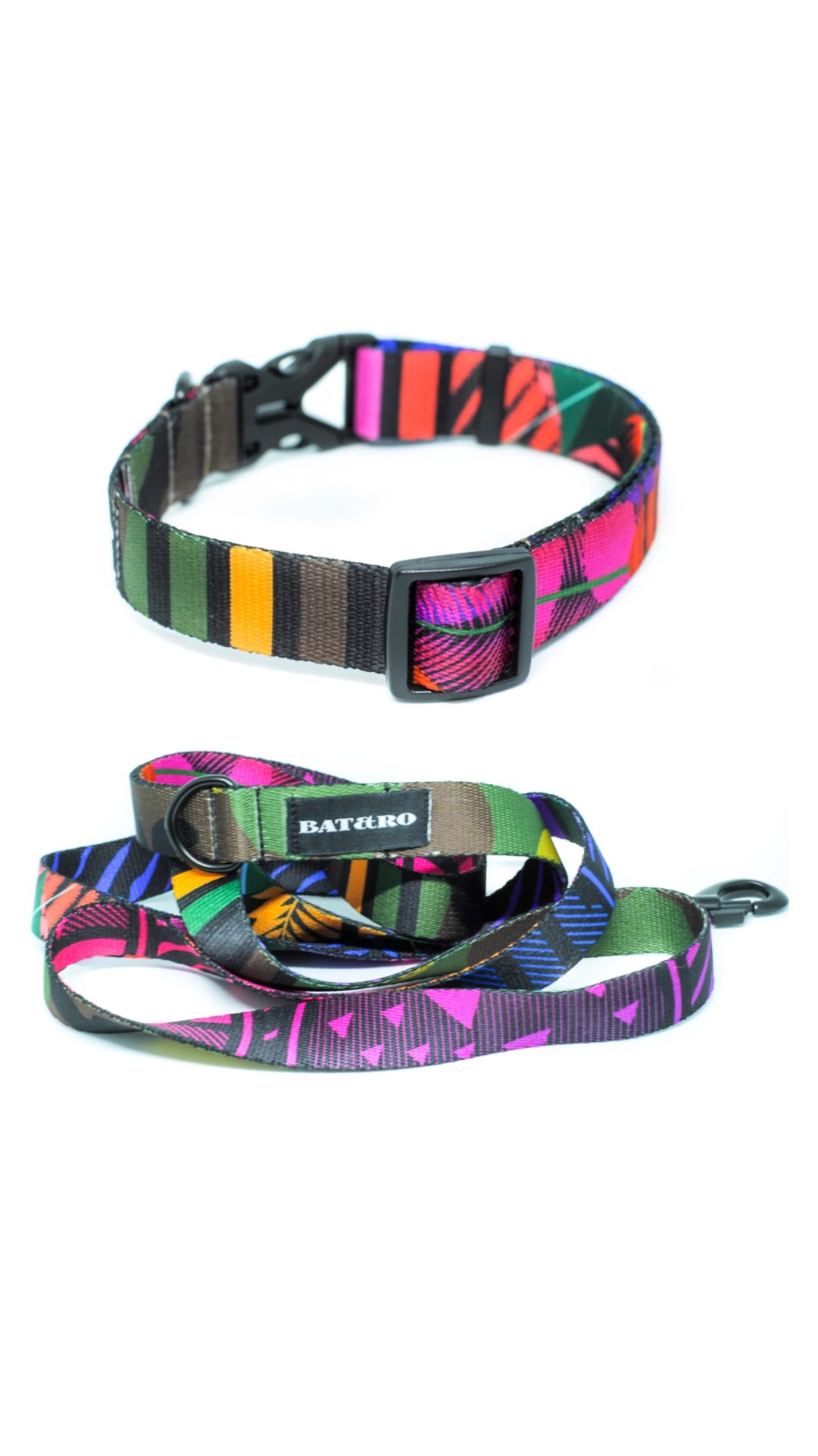 Dog collar and leash set jungle s+10ft (300cm) 19926 from BATandRO