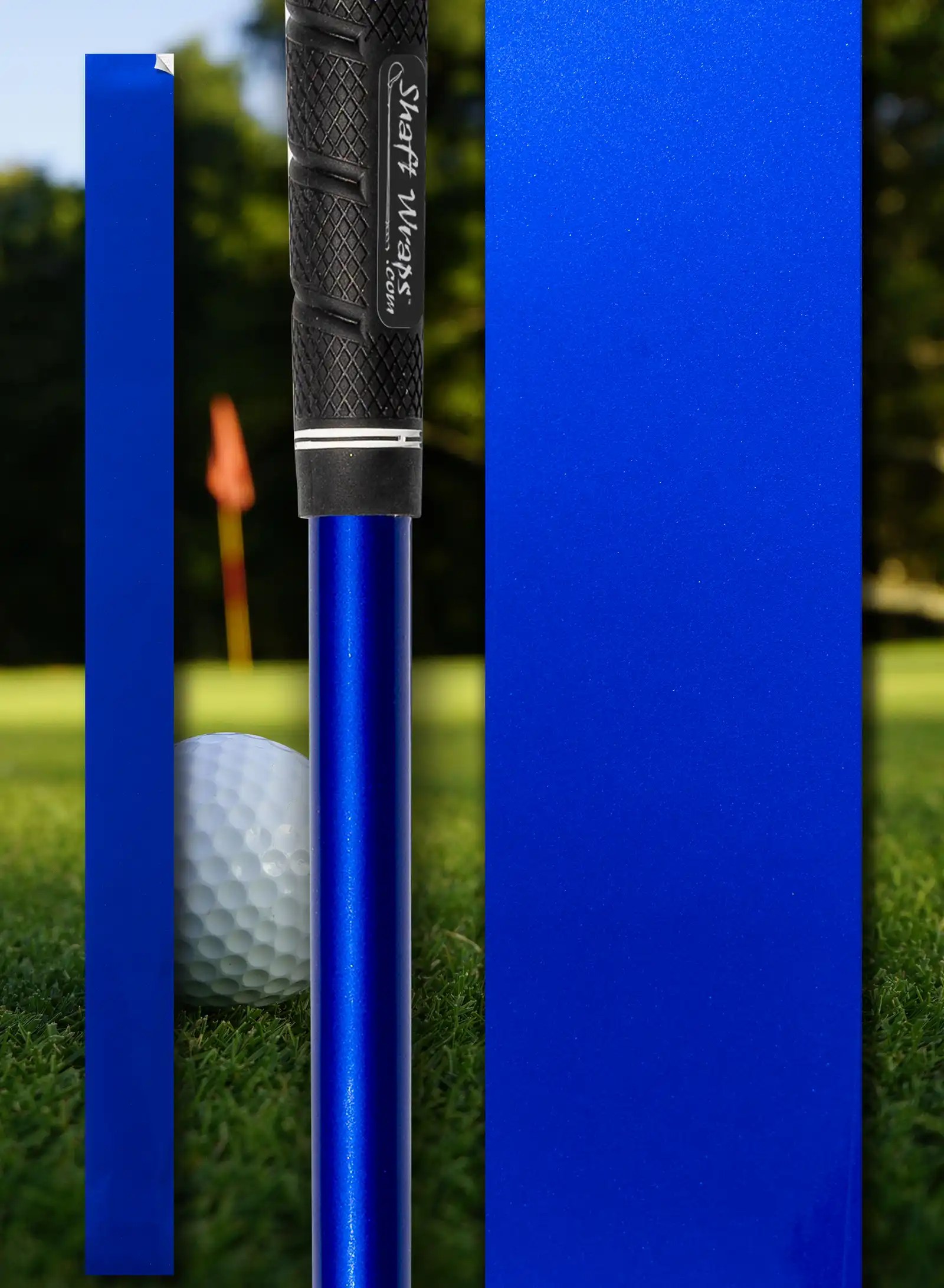 Solid "Electric" Blue golf club shaft Shaftwraps