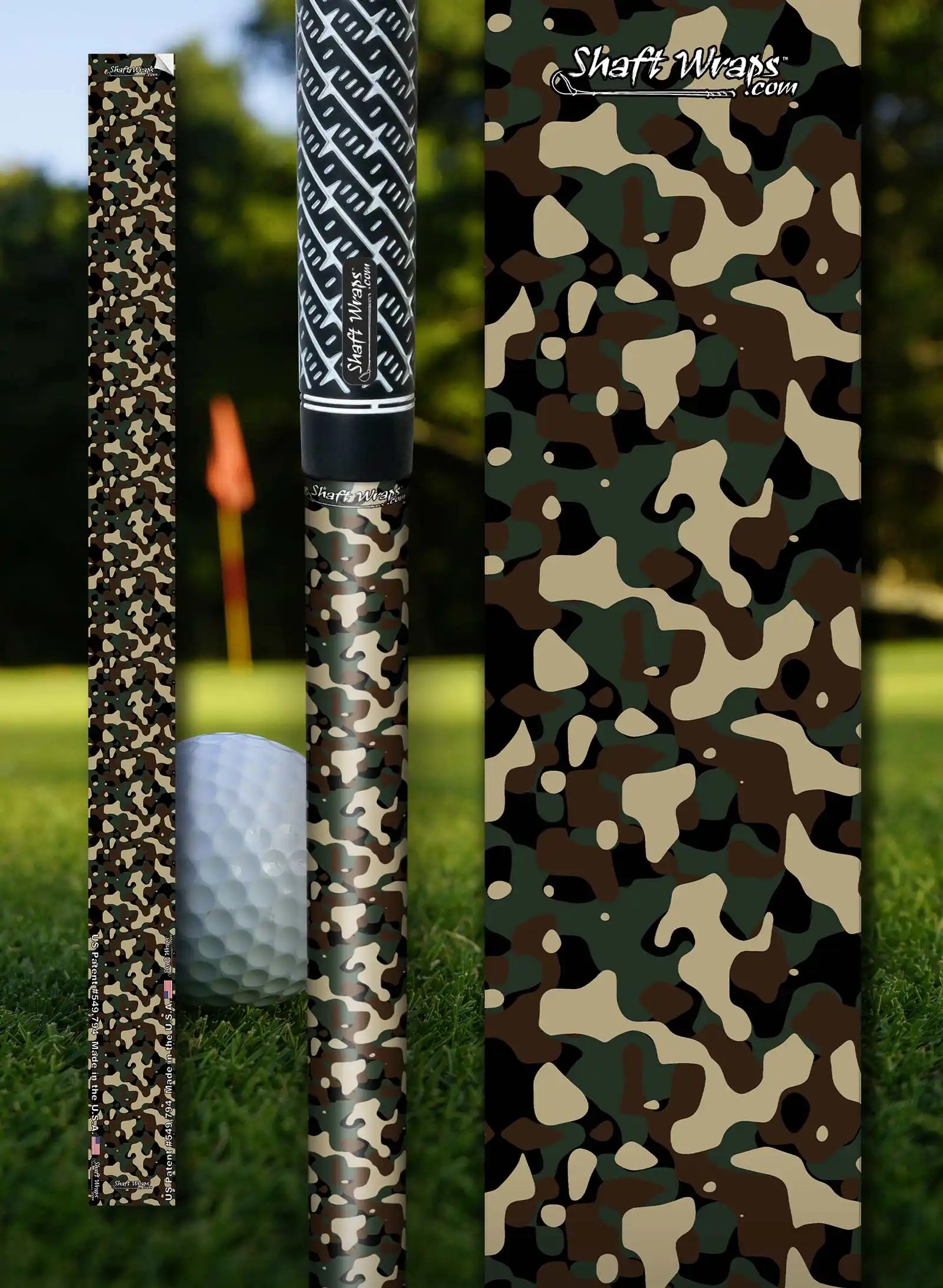Multi Camo golf club shaft Shaftwraps