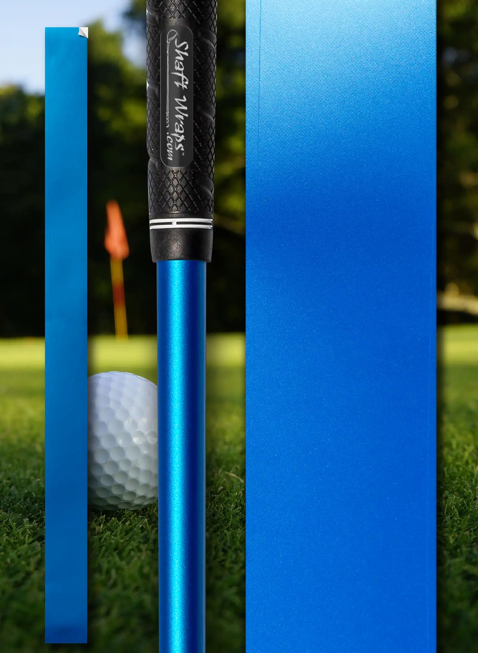 Matte Blue golf club shaft Shaftwraps