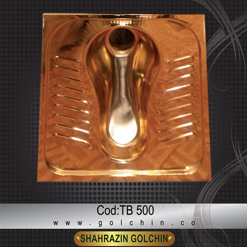 Iranian toilet bowl coating with gold