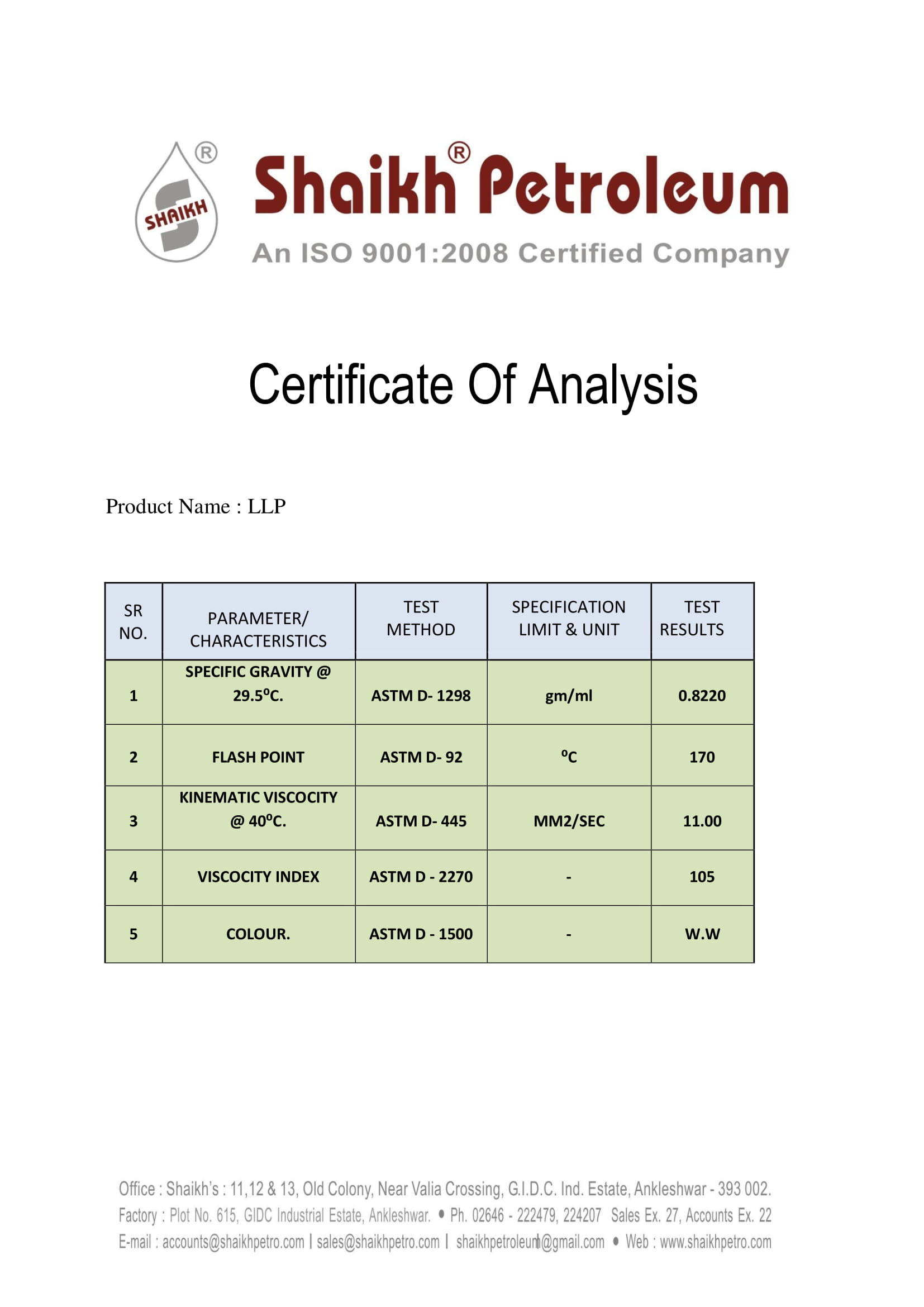 Light Liquid Paraffin Oil Shaikh Petroleum