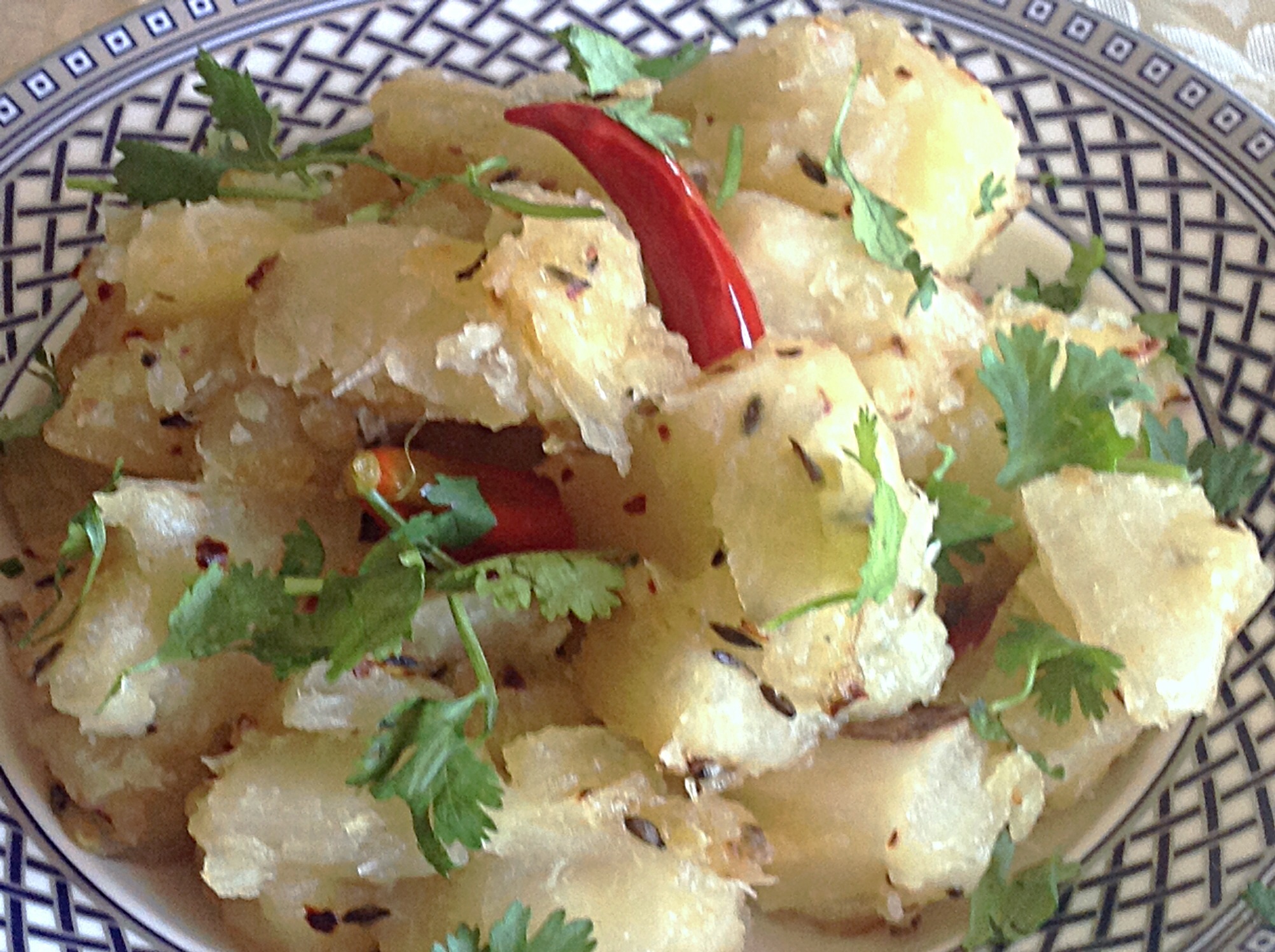 Boiled Yucca My Way ….. Shailja's Kitchen [ Meals & Memories Are Made