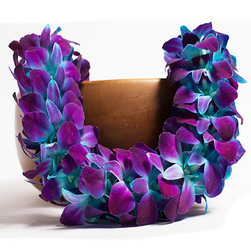 Dyed Orchid Leis Fresh Hawaiian Leis Shipped Fresh from Hawaii