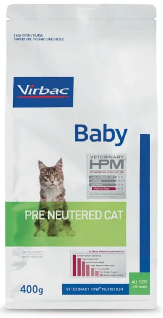 Virbac HPM Baby Pre Neutered Cat Food ShakeHands