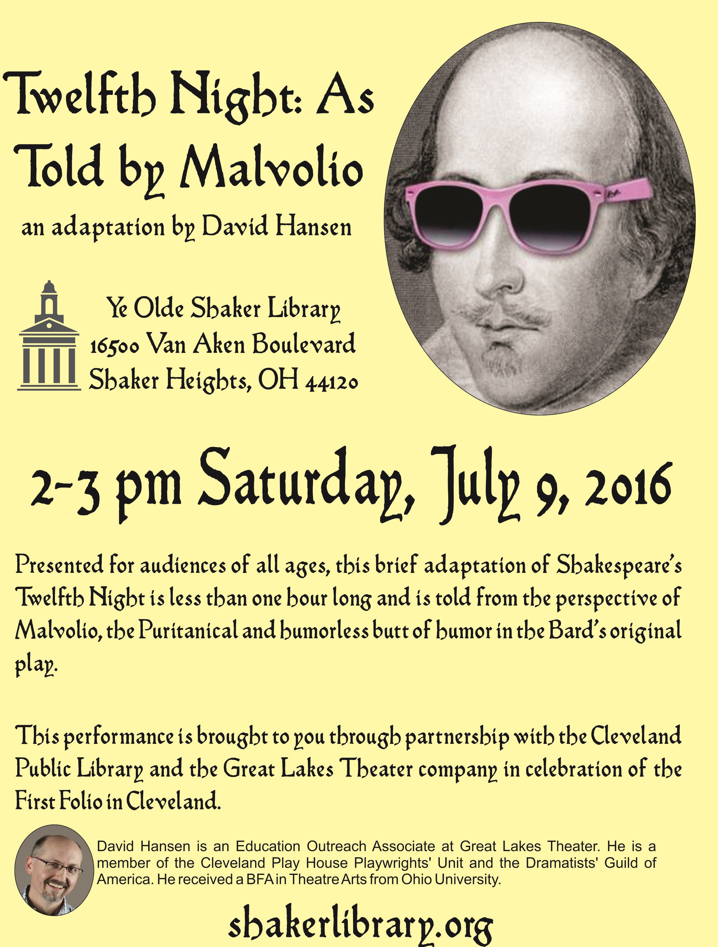 Twelfth Night Shaker Heights Public Library