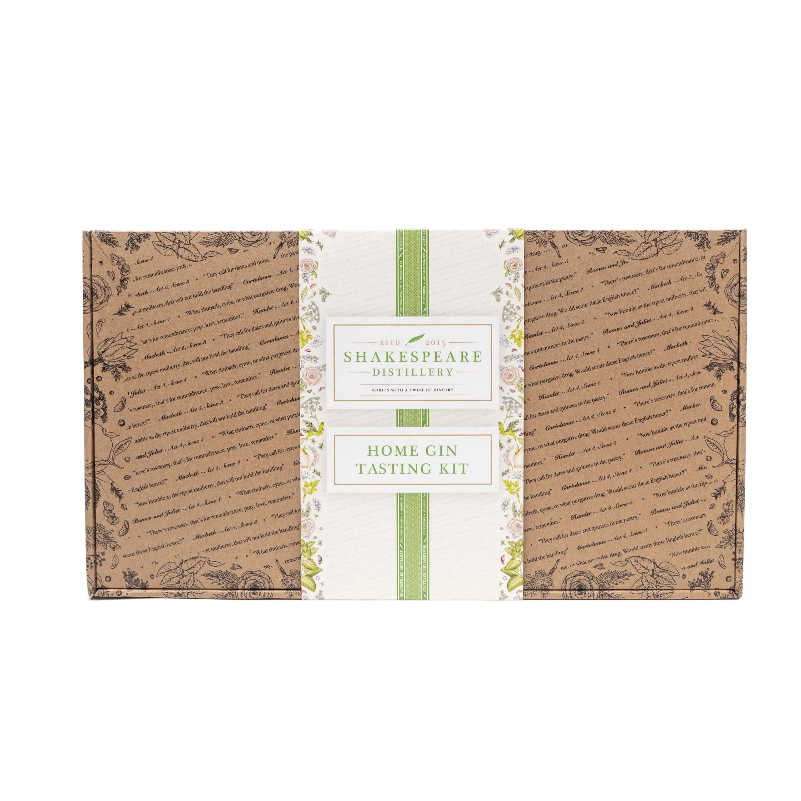 Home Gin Tasting Kit Shakespeare Distillery