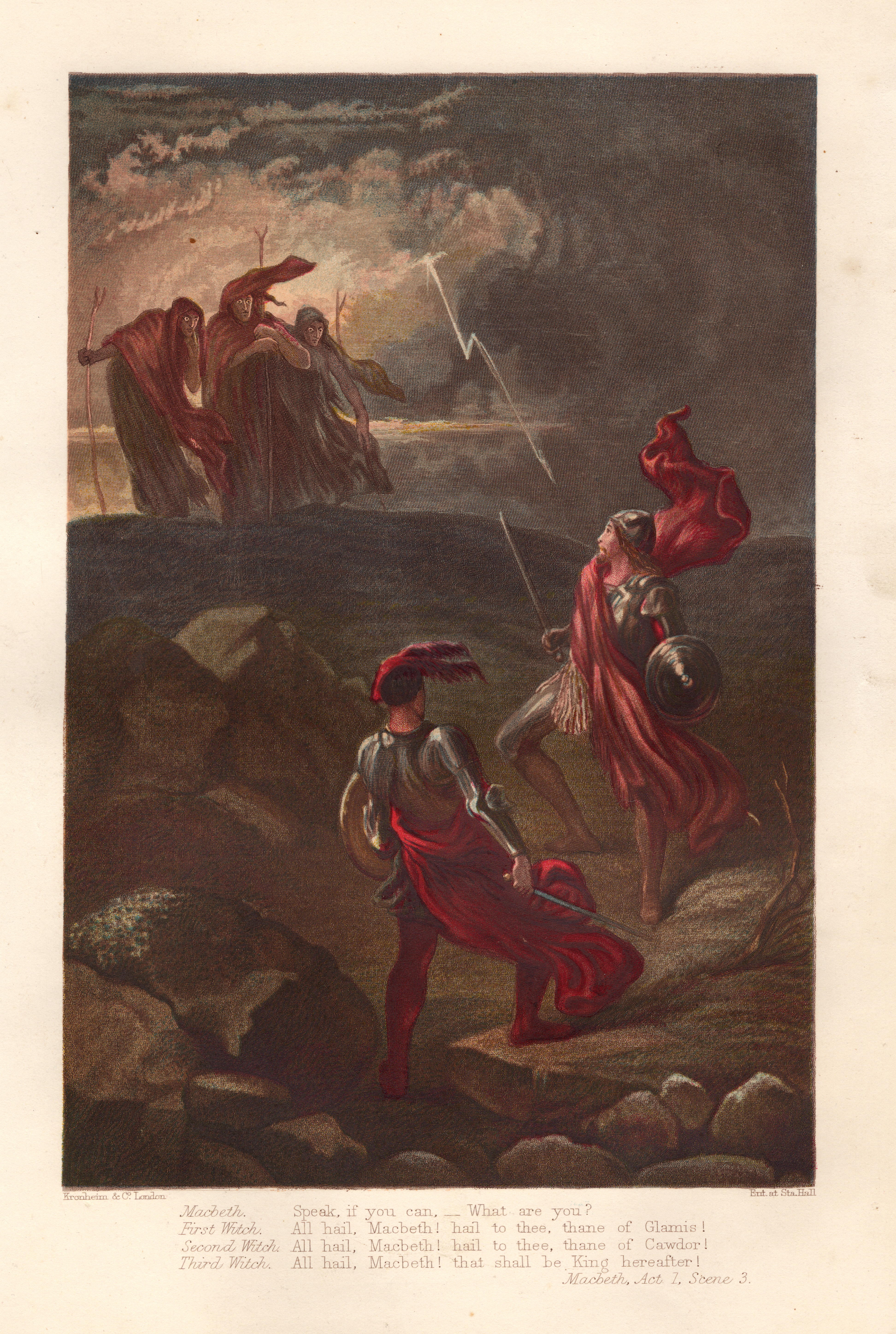 Macbeth and the Witches | Victorian Illustrated Shakespeare Archive