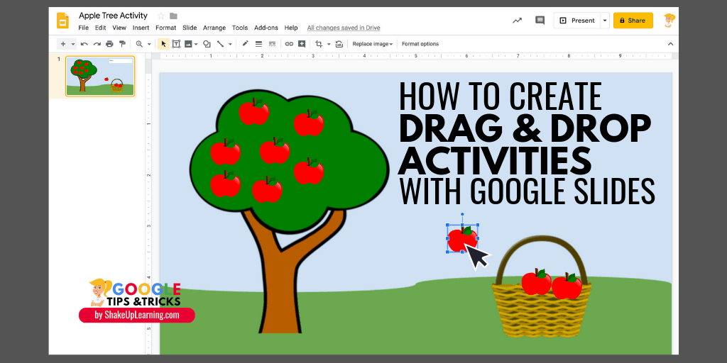 How to Create Drag and Drop Activities with Google Slides SULS027 Shake Up Learning