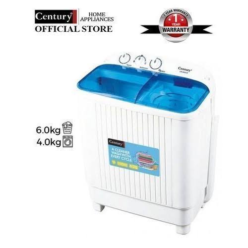 Century 6kg Twin Tub Washing Machine With Spin Dryer Cw8522b Wash