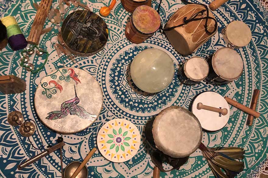 Full Moon Drumming Circle Karen Adamski Shamamama