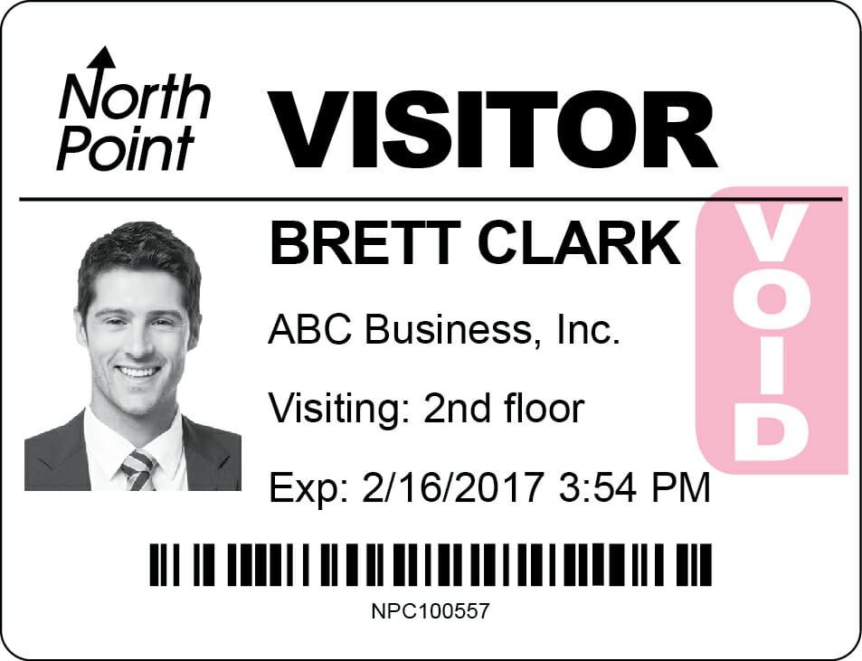 Hospital Visitor Passes Improve Hospital Security Shamrock Labels