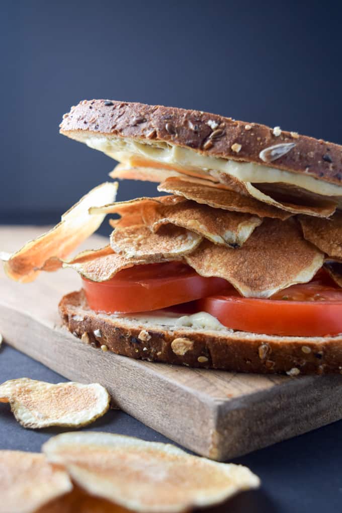 Potato Chip Tomato Sandwich (Vegan, LowFat) Shane & Simple