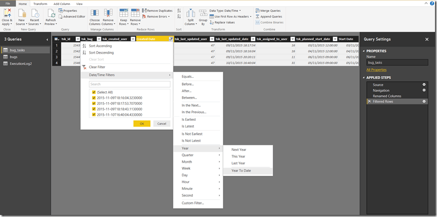 Power BI Dynamically Filtering Dates shanegrimesblog