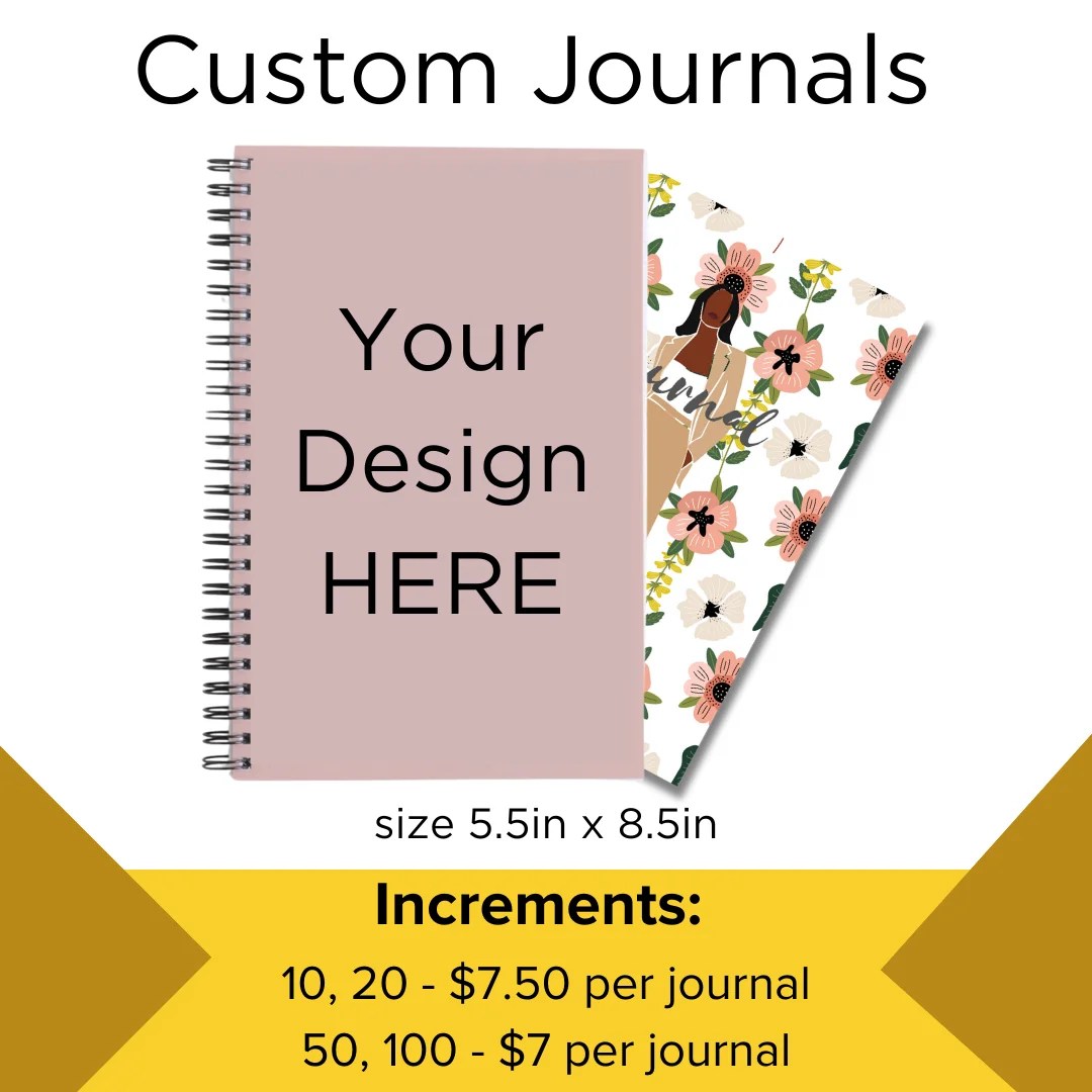 Custom Spiral Bound Journals Wholesale Shanice DK Designs