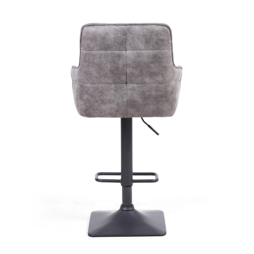 Orion Suede Effect Dark Grey Bar Stool Shankar UK