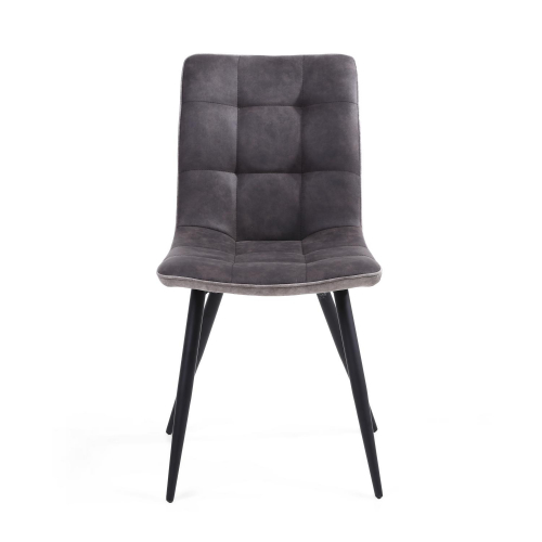 Rodeo Suede Effect Dark Grey Dining Chair Shankar UK