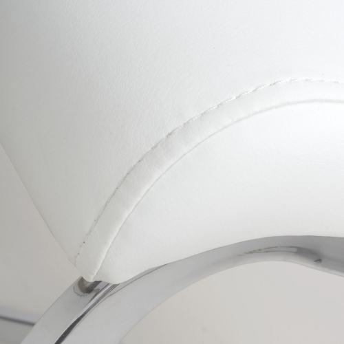 Callisto Leather Effect White Dining Chair Shankar UK