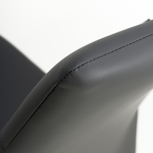 Cordoba Leather Effect Grey Dining Chair Shankar UK