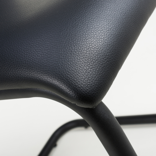 Carlisle Leather Effect Black Dining Chair Shankar UK