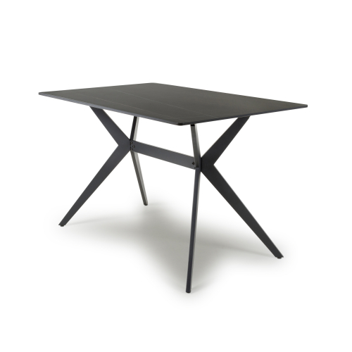 Timor 1.2m Black Dining Table Shankar UK