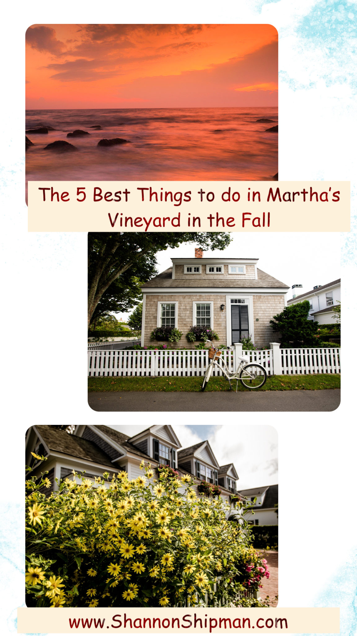 Top 5 Thing to Do in Marthat's Vineyard in October Shannon Shipman