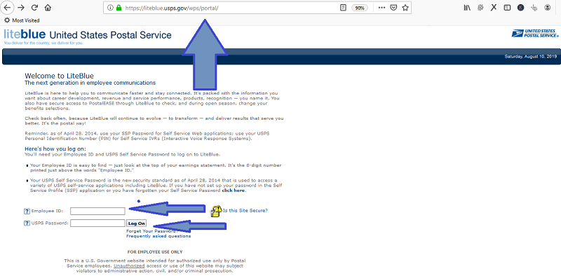Usps Liteblue Login Gov