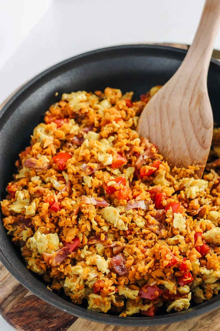 Breakfast Sweet Potato Fried Rice Shaped by Charlotte