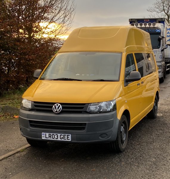 Streamline Fibreglass (Grp) Lwb Vw T5 High Top Van Roof