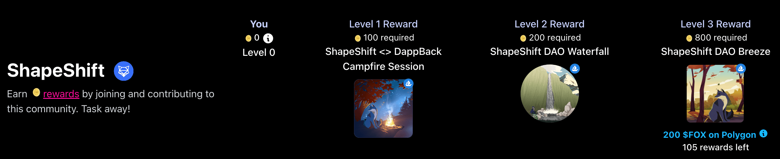 Earn Rewards On Dappback ShapeShift Help Center
