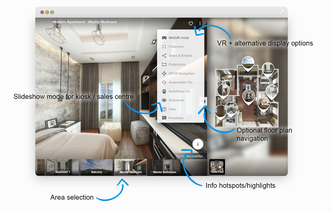 3d Virtual Tours for Builders and Developers in full VR Shapeshifter