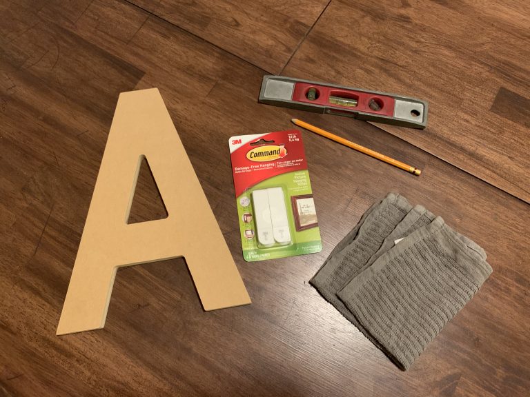 How to Hang Letters with Mounting Tape Shape Stack