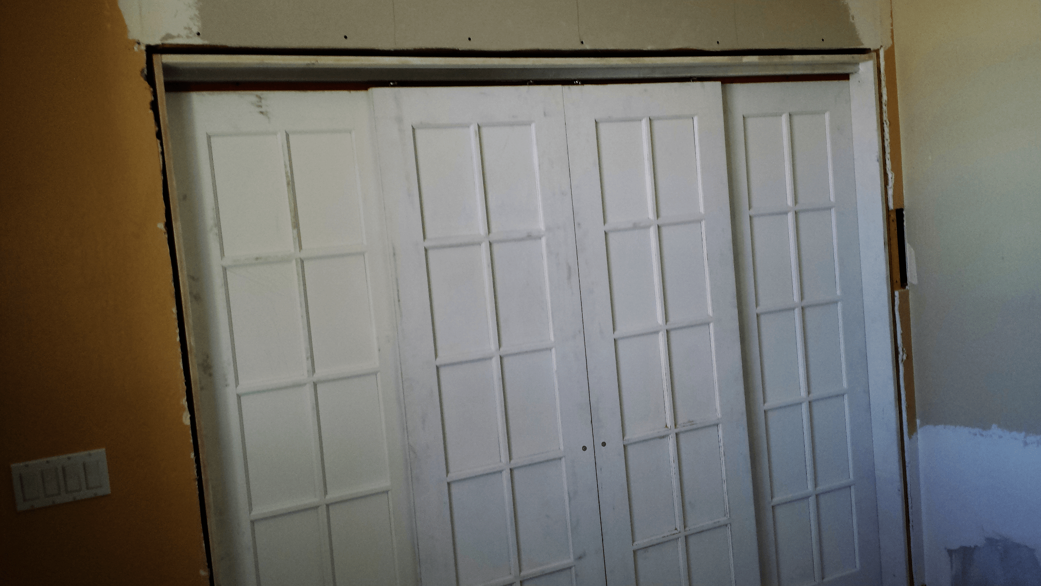 Sliding French doors