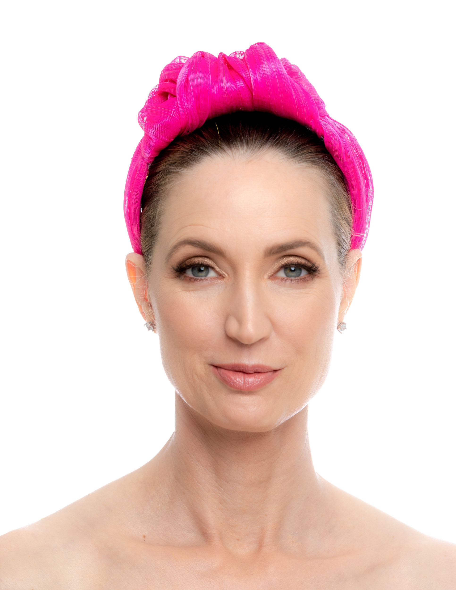 HOT PINK SILK HEADBAND Shapoh