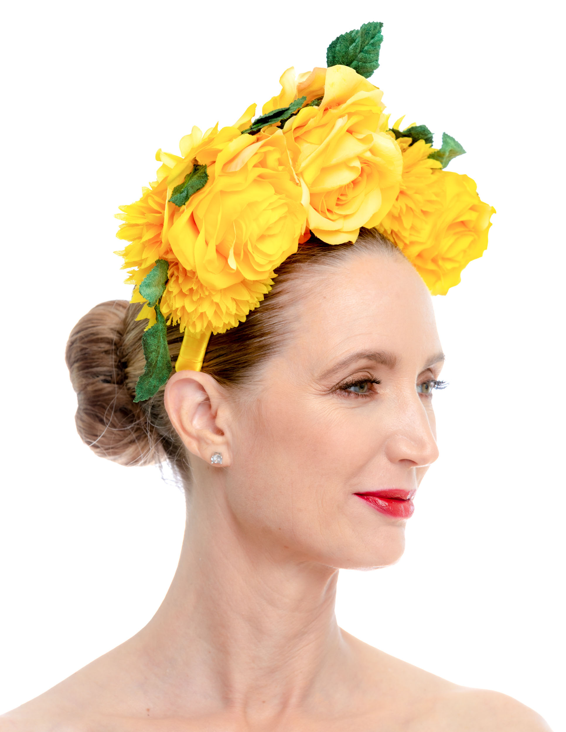 YELLOW AND GREEN FLOWER CROWN Shapoh