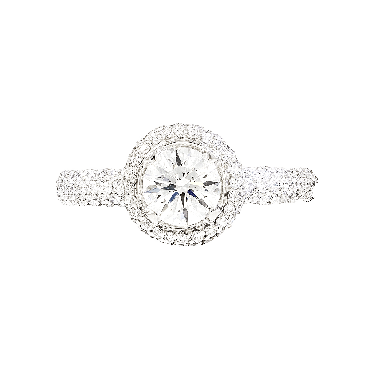 Round Cut Diamond Engagement Ring Shapur Mozaffarian San Francisco