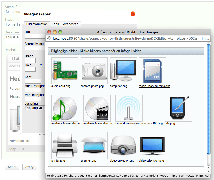 Share Extras ckeditorforms