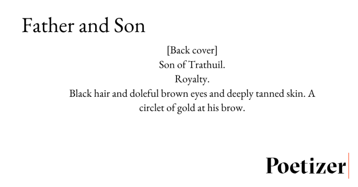 Father Son Poetry A Deep Dive