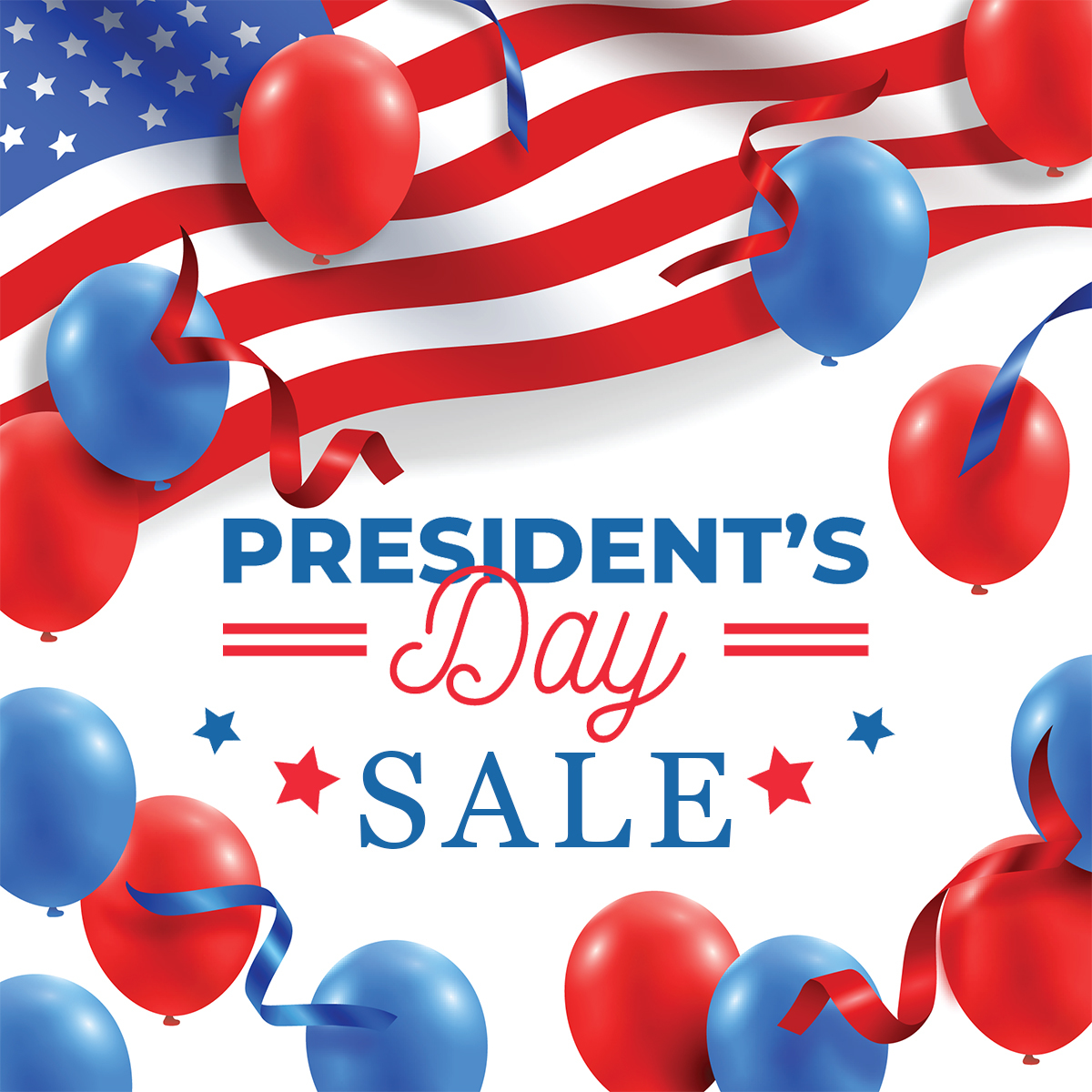Presidents Day Sale Balloons