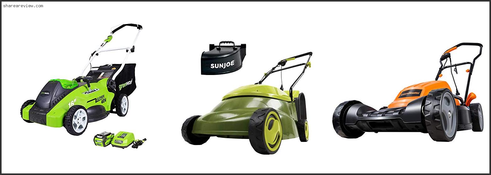 Top 10 Best Electric Mower For Large Yards Reviews & Buying Guide In