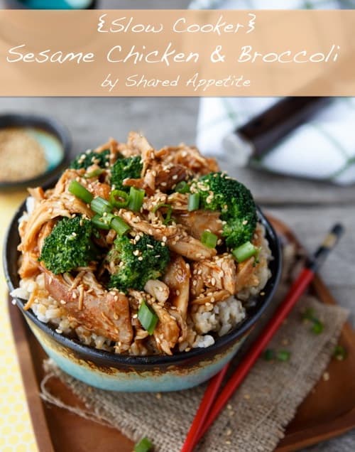 {Slow Cooker} Sesame Chicken and Broccoli