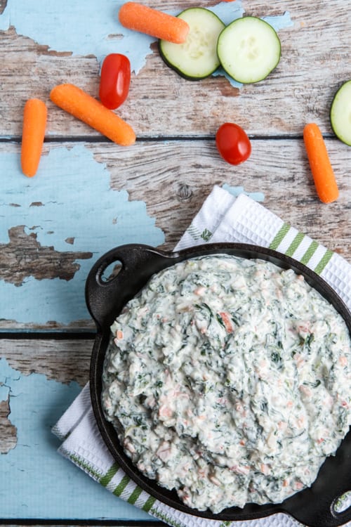 Trader Joe's Copycat Spinach and Kale Greek Yogurt Dip