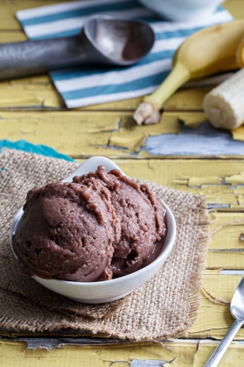 Paleo and DairyFree Acai Banana Ice Cream