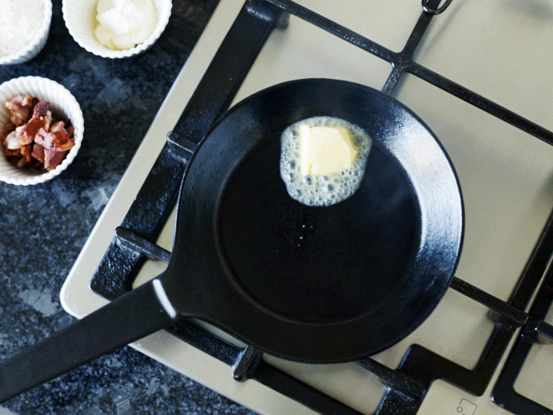 Making an omelette Shared Kitchen