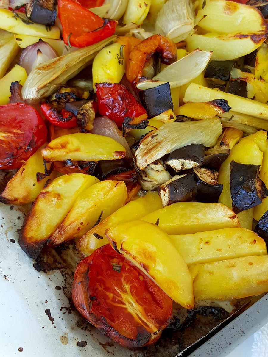 Baked Vegetables with Lemon & Rosemary Shared Kitchen