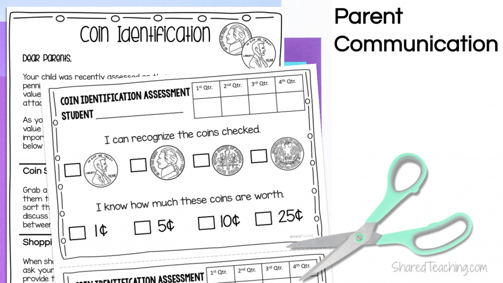 Teaching and Assessing Coin Identification Shared Teaching