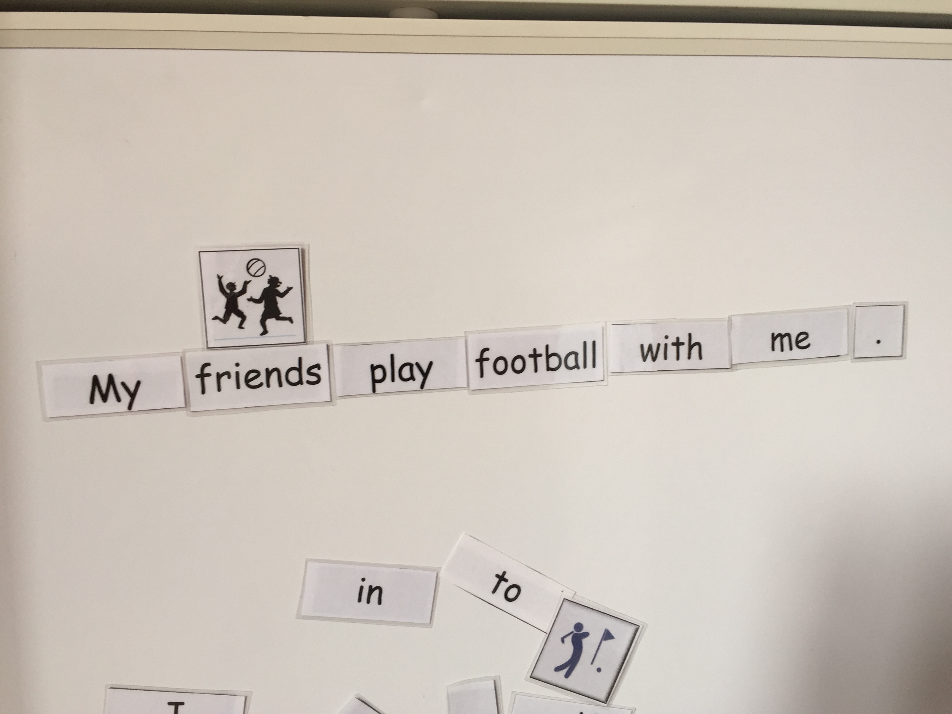 Fridge Sentences Shared Visual Aids for special needs