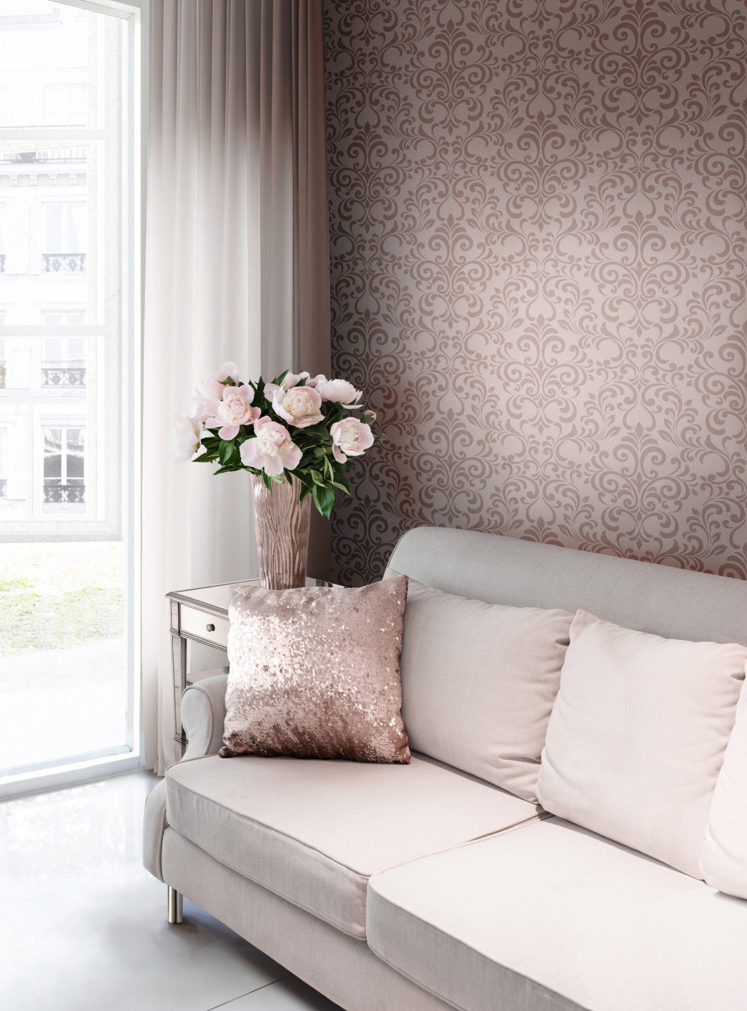 Beautiful Rose Gold Living Room You Can Picture Yourself Living In Sharehook