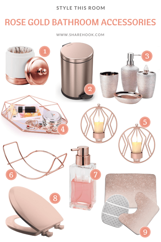 9 Sparkly And Beautiful Rose Gold Bathroom Accessories To Makeover Your
