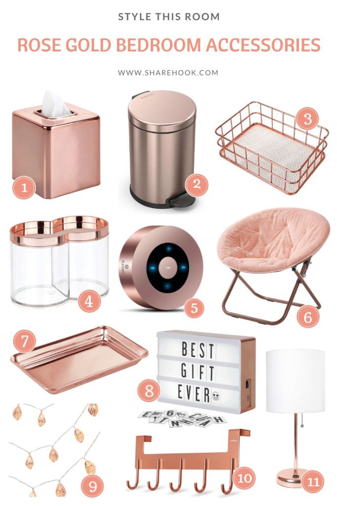10+ Rose Gold Bedroom Accessories That Will Look Beautiful In Any